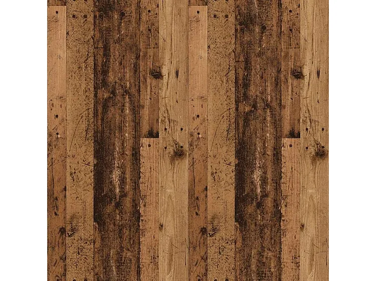 Étagère murale à CD vieux bois 100x18x18 bois d'ingénierie