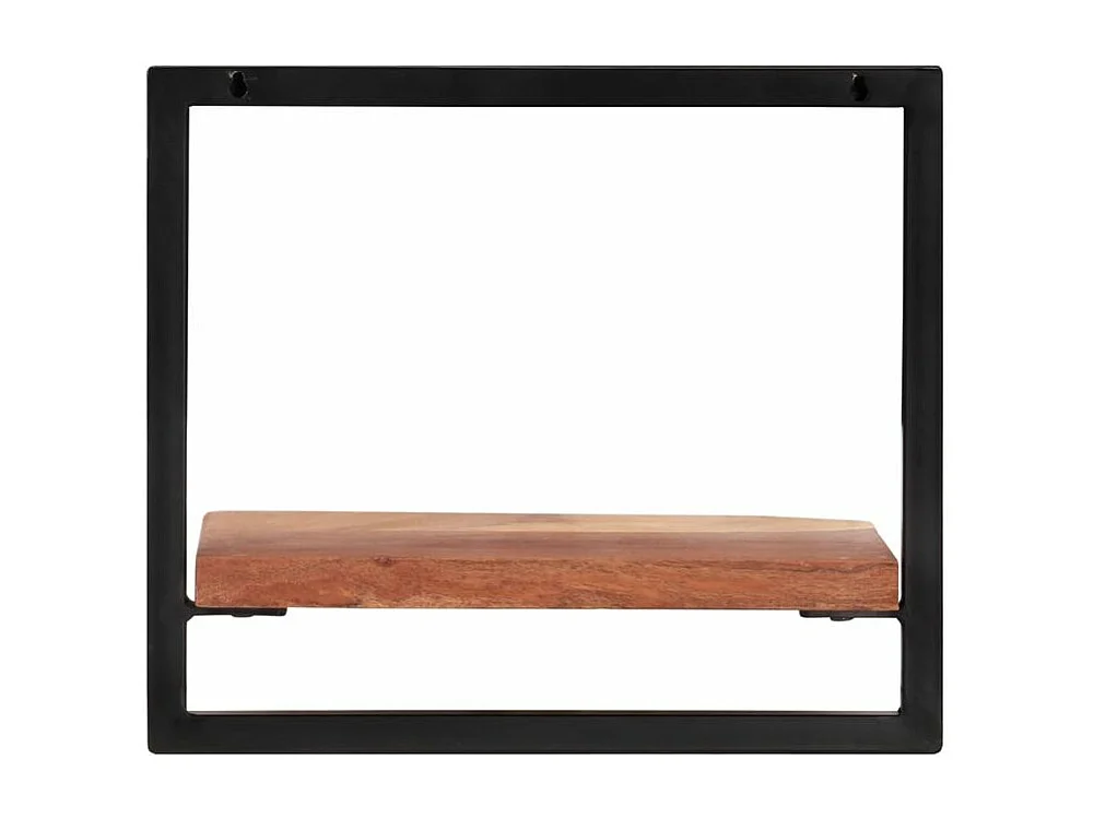 Étagères murales 2 pcs 40x24x35 Bois d'acacia et acier