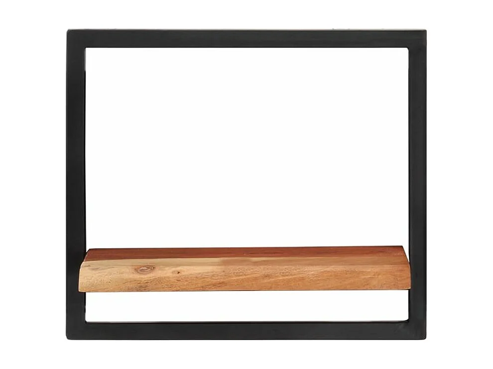 Étagères murales 2 pcs 40x24x35 Bois d'acacia et acier