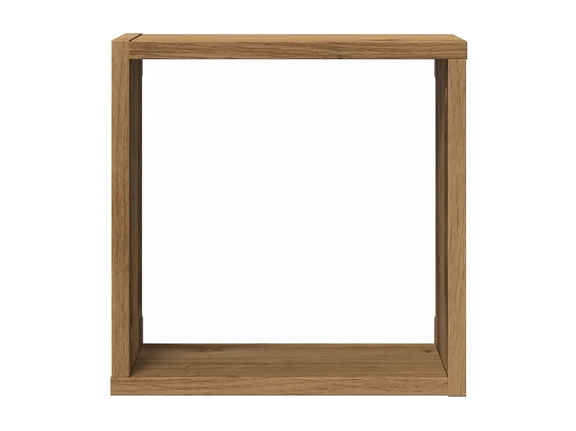 Étagères cube murales 2 pcs chêne artisanal bois ingénierie