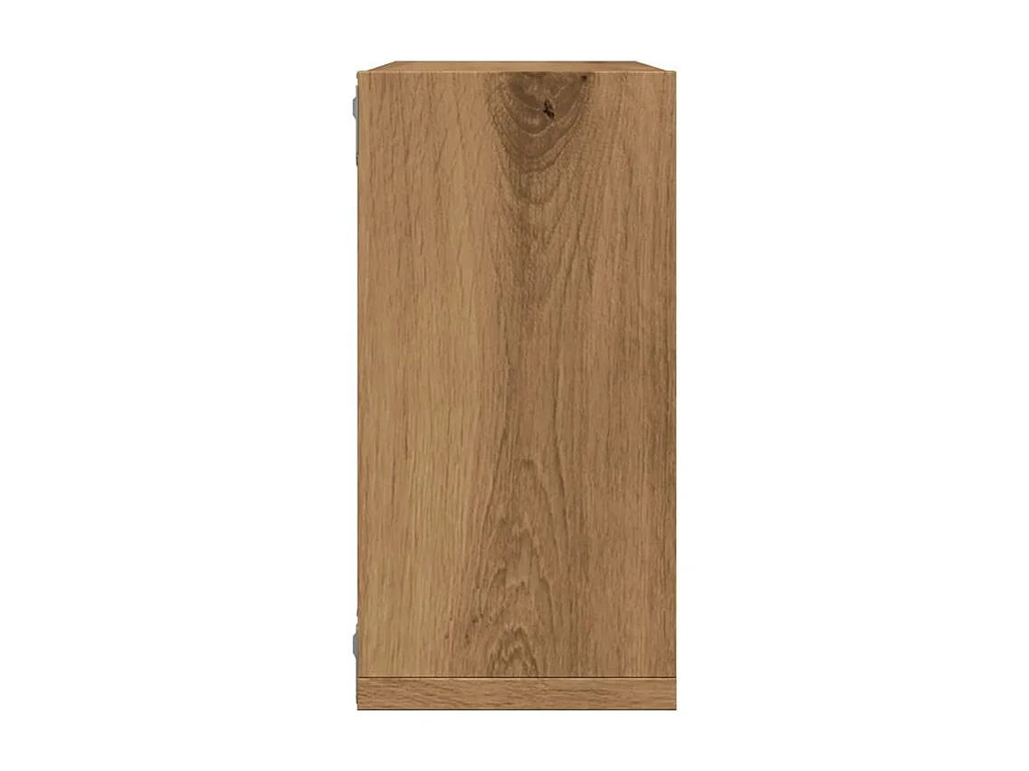 Étagères cube murales 2 pcs chêne artisanal bois ingénierie