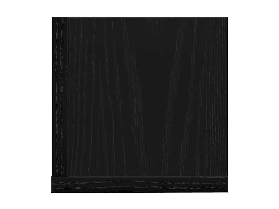 Étagères murales 2 pcs noir 75x16,5x16,5 bois d'ingénierie