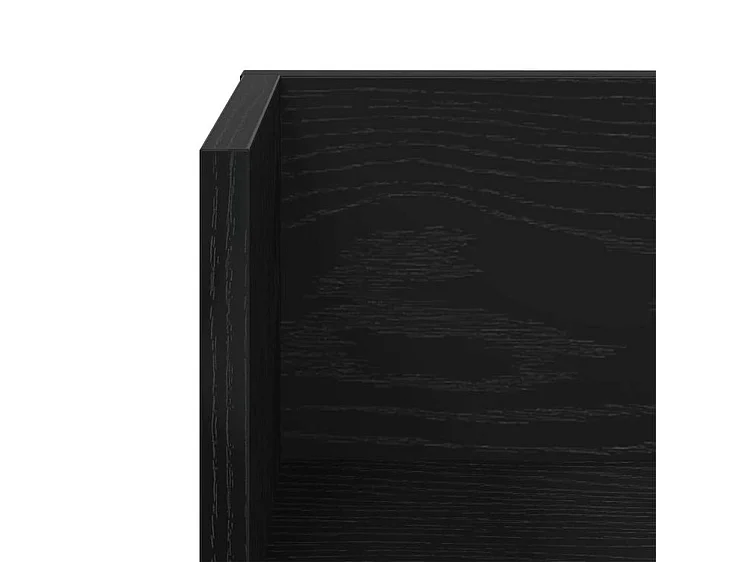 Étagères murales 2 pcs noir 75x16,5x16,5 bois d'ingénierie