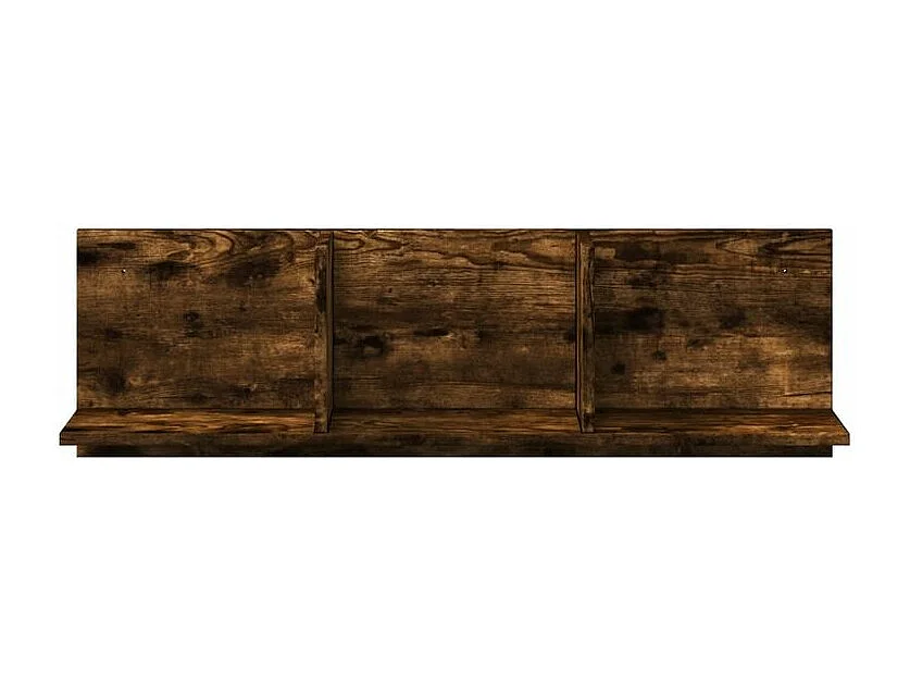 Armoire murale 100x16,5x30 chêne fumé bois d'ingénierie