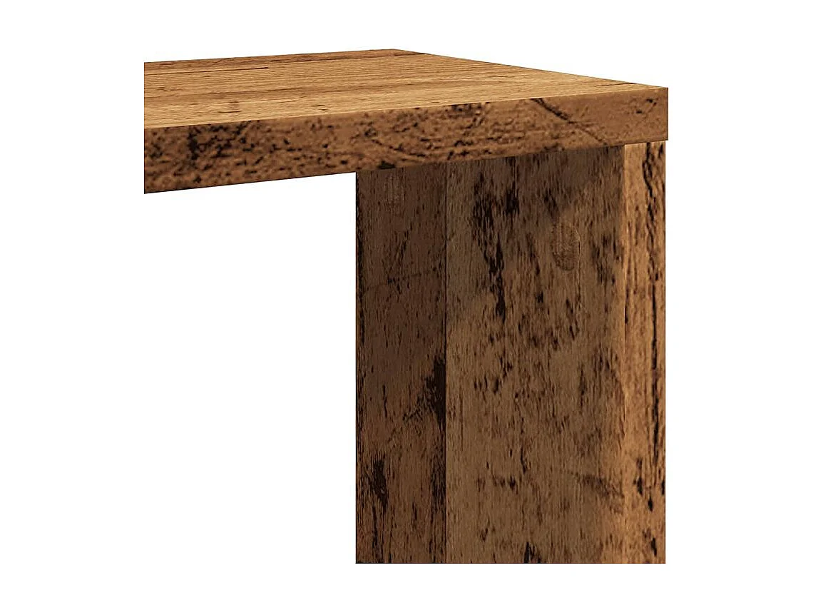 Étagères cube murales 4 pcs vieux bois 30x15x30