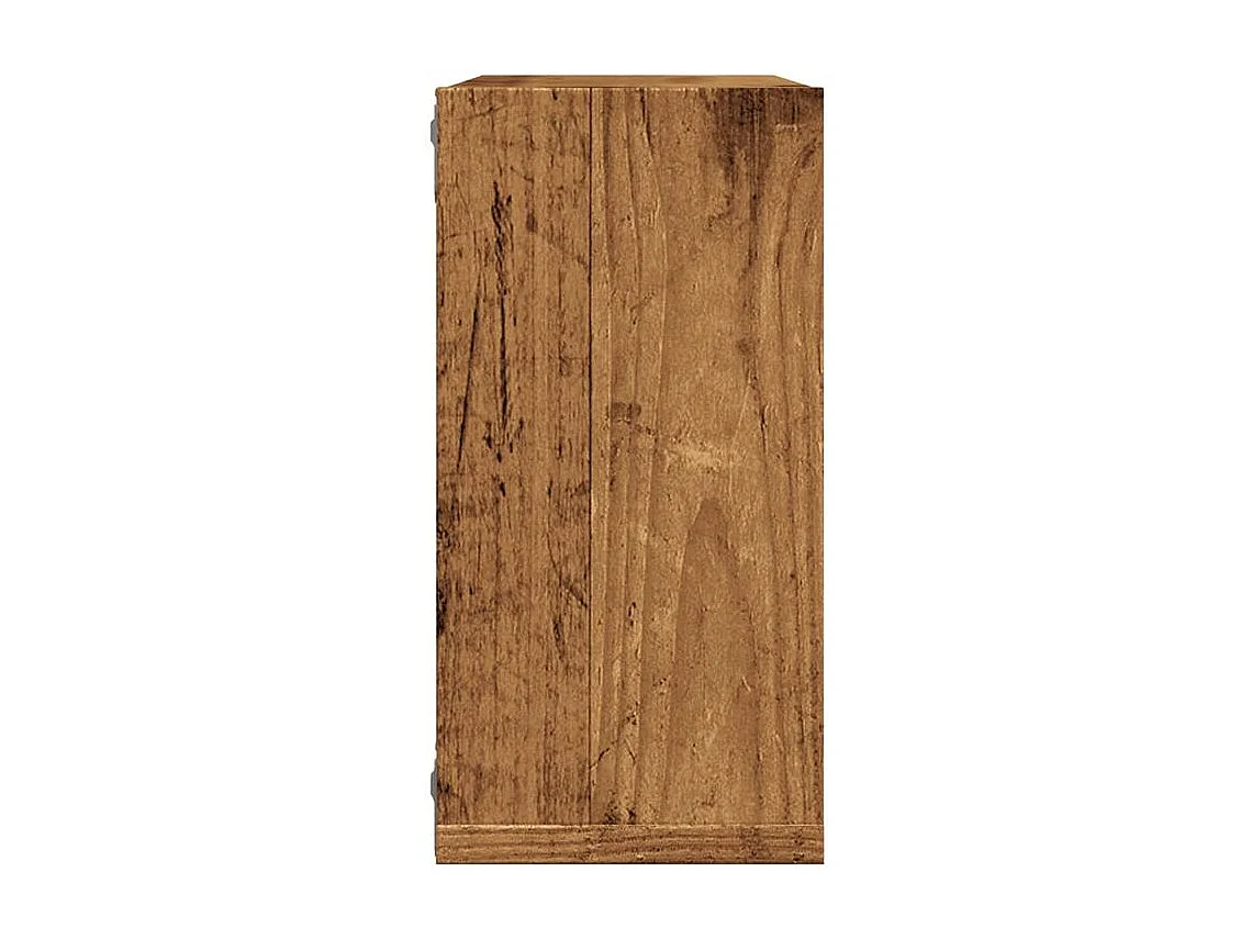 Étagères cube murales 4 pcs vieux bois 30x15x30