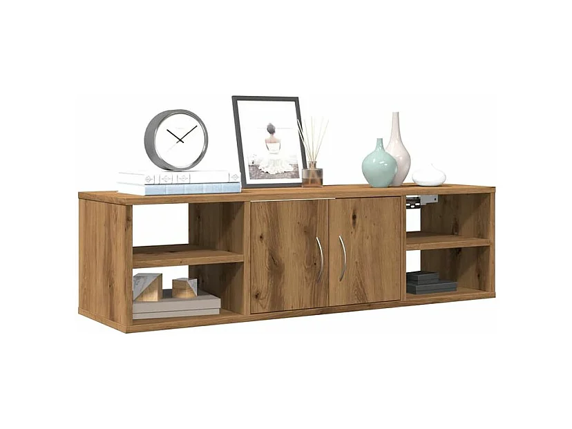 Armoire murale chêne artisanal 102x30x29 bois d'ingénierie