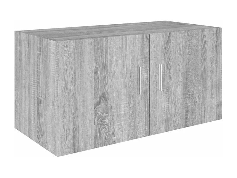 Armoire murale Korane L80xH40xP39 – Sobre et Polyvalente-Couleur Chêne gris