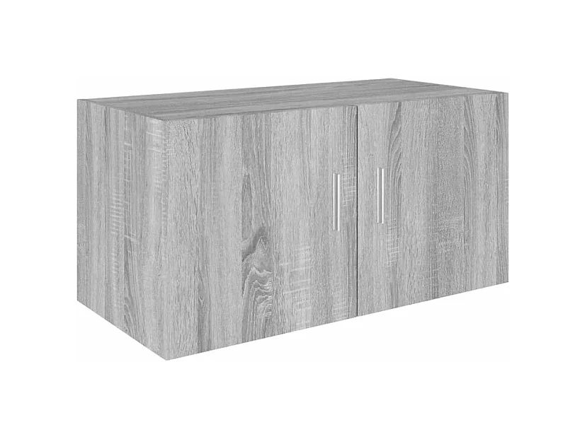 Armoire murale Korane L80xH40xP39 – Sobre et Polyvalente-Couleur Chêne gris
