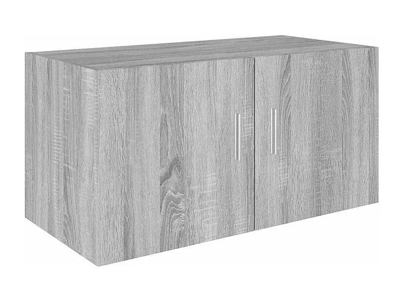 Armoire murale Korane L80xH40xP39 – Sobre et Polyvalente-Couleur Chêne gris