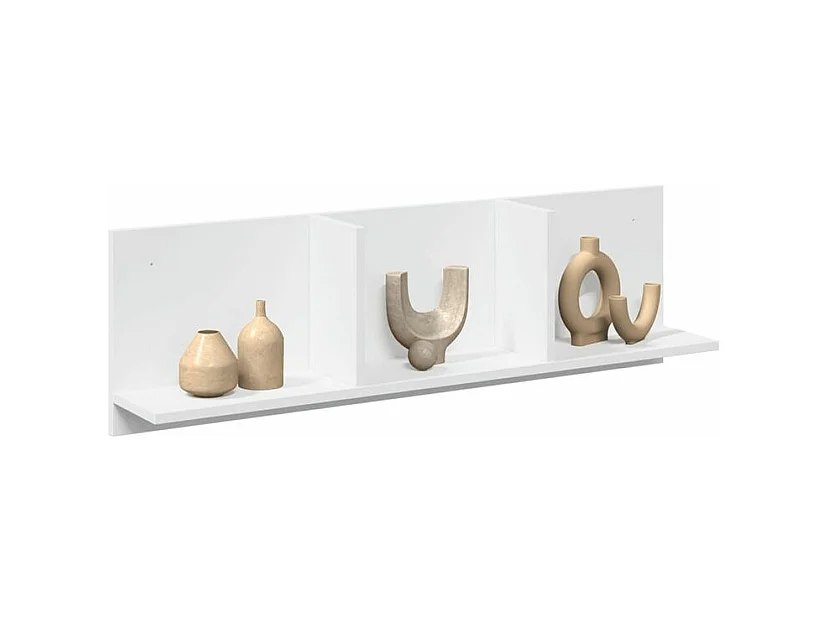 Armoire murale 100x16,5x30 blanc bois d'ingénierie