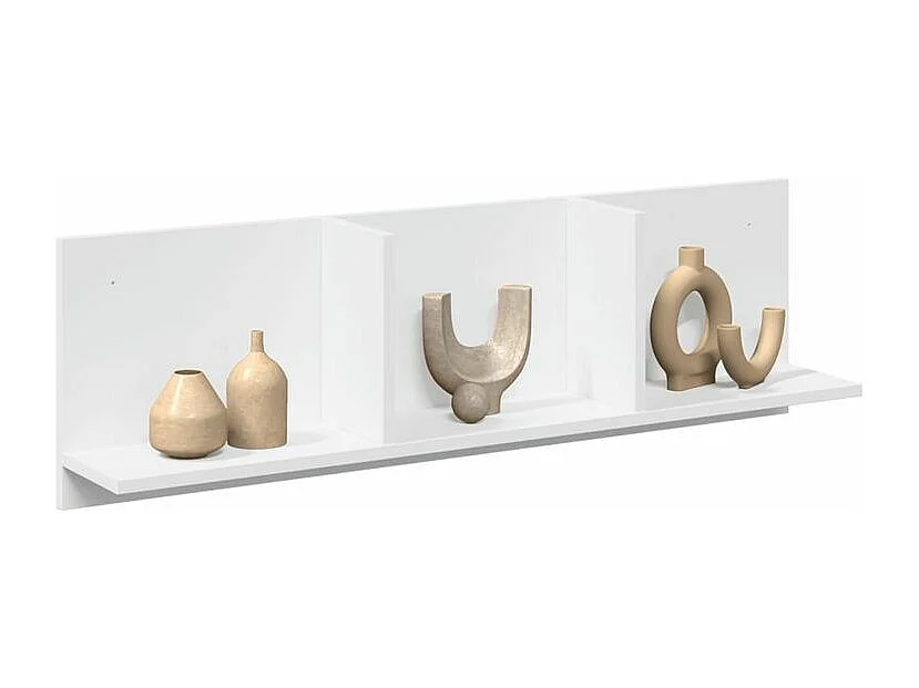 Armoire murale 100x16,5x30 blanc bois d'ingénierie