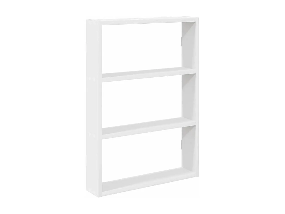 Étagère murale blanc 43x9x60 bois d'ingénierie