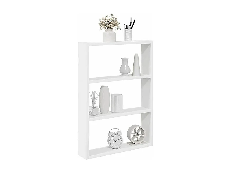 Étagère murale blanc 43x9x60 bois d'ingénierie