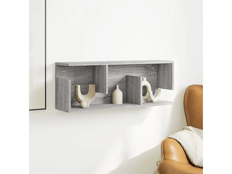 Armoire murale 80x20x30 sonoma gris bois d'ingénierie