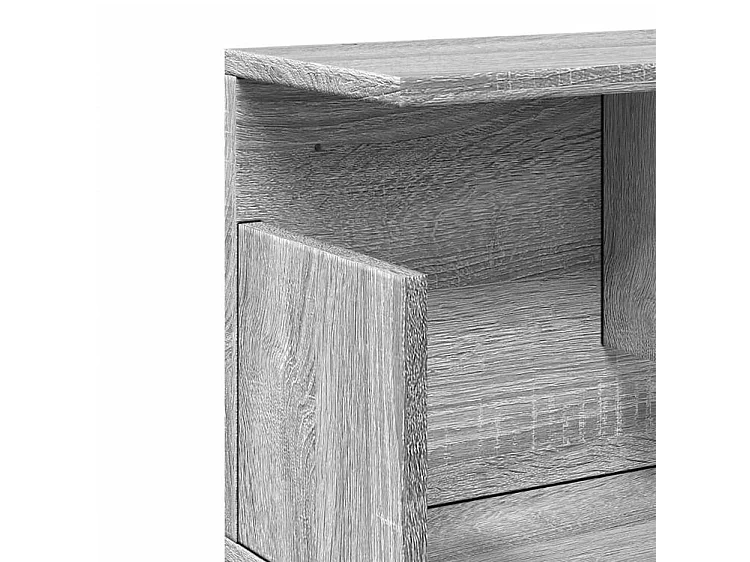 Armoire murale 80x20x30 sonoma gris bois d'ingénierie