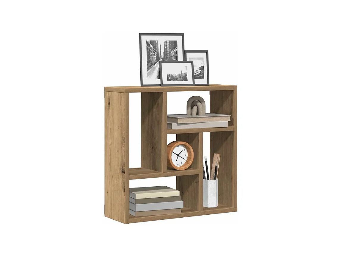 Étagère murale chêne artisanal 45x16x45 bois d'ingénierie