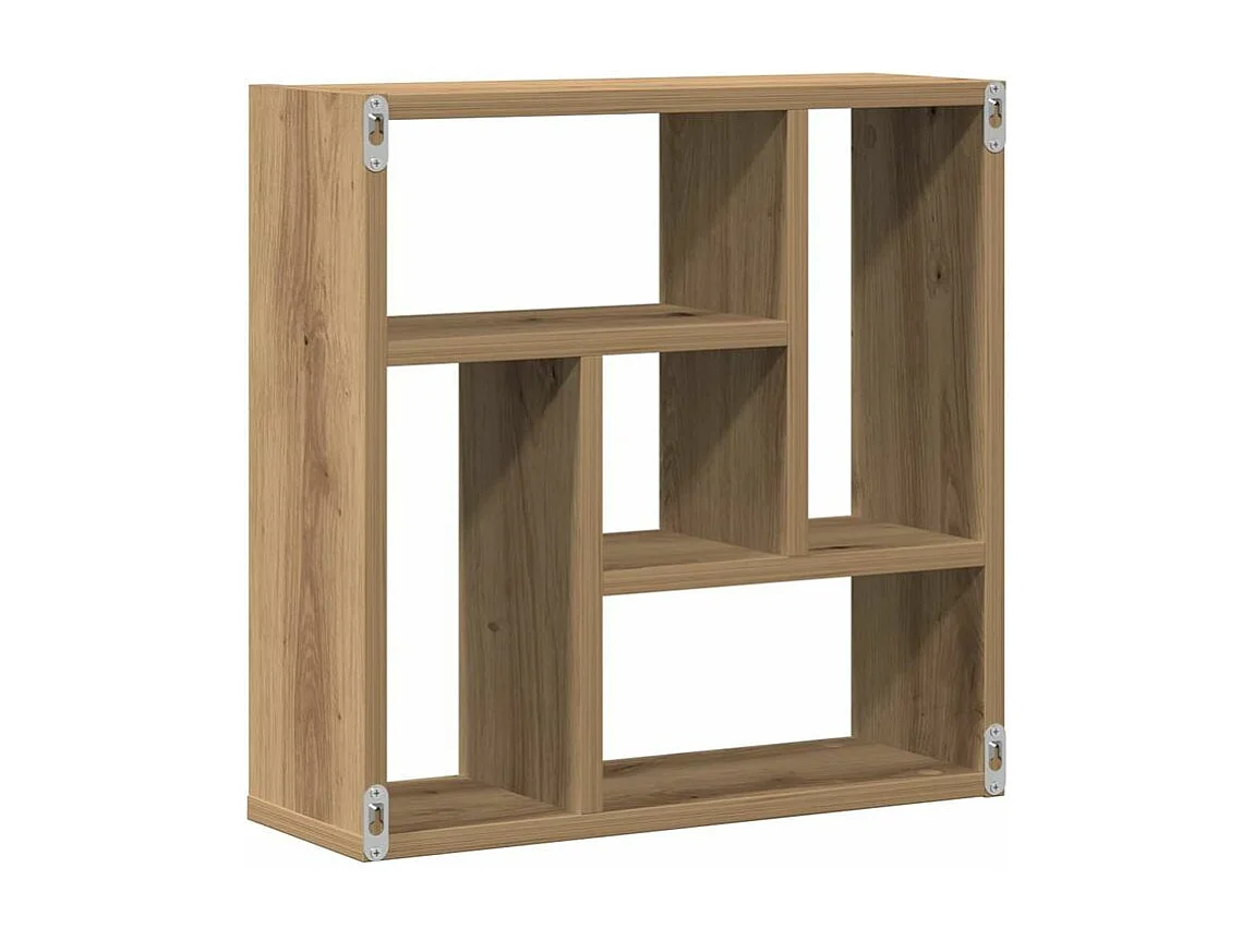Étagère murale chêne artisanal 45x16x45 bois d'ingénierie