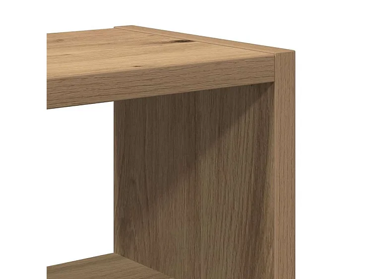 Étagère murale chêne artisanal 45x16x45 bois d'ingénierie