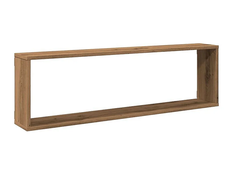 Étagères cube murales 4 pcs chêne artisanal 100x15x30