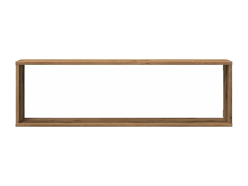 Étagères cube murales 4 pcs chêne artisanal 100x15x30