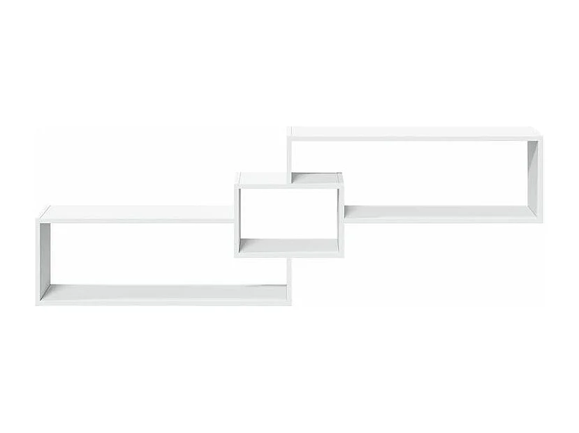 Armoire murale 158x18x53 blanc bois d'ingénierie