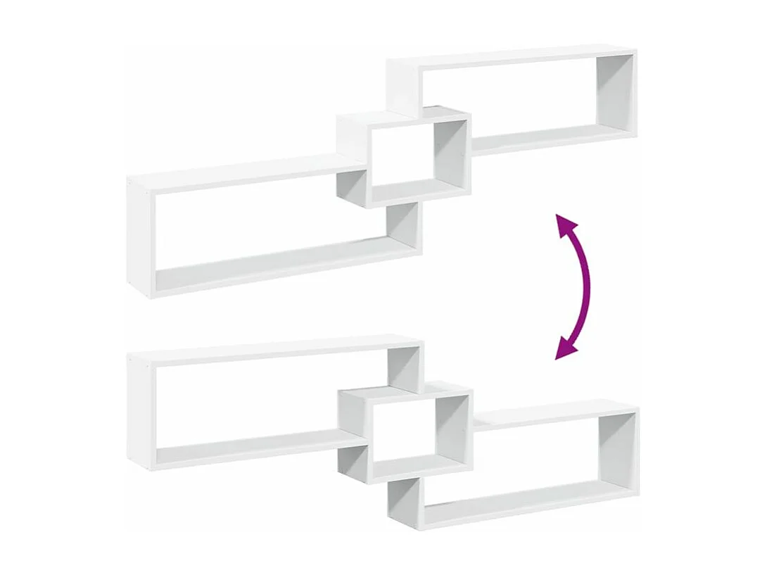 Armoire murale 158x18x53 blanc bois d'ingénierie