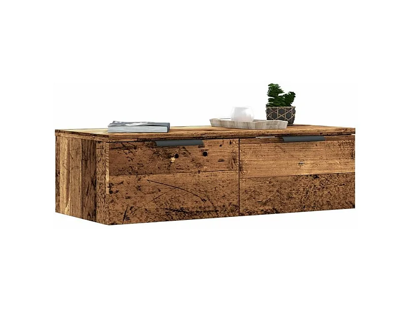 Armoire murale chêne artisanal 68x30x20 bois d'ingénierie