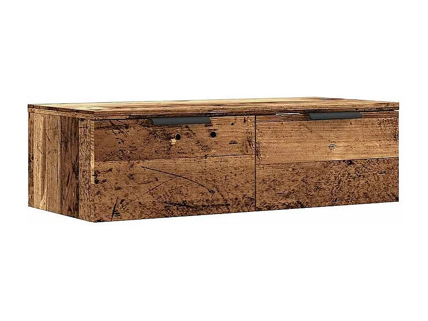 Armoire murale chêne artisanal 68x30x20 bois d'ingénierie