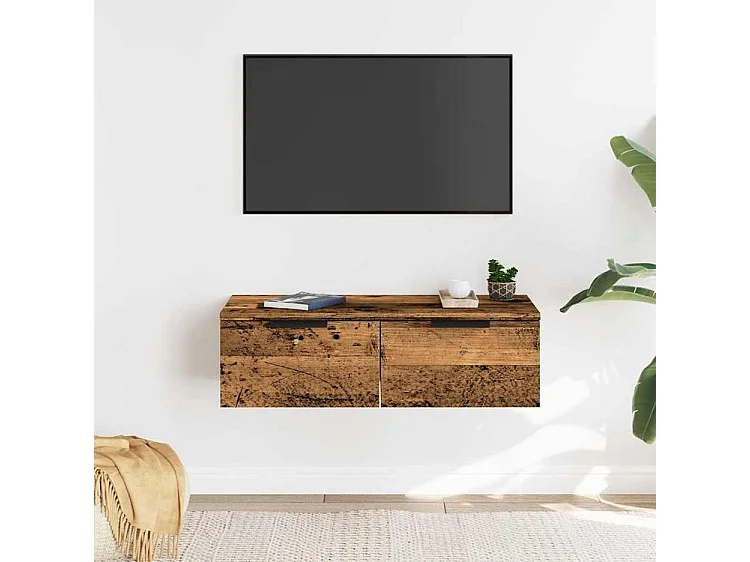 Armoire murale chêne artisanal 68x30x20 bois d'ingénierie