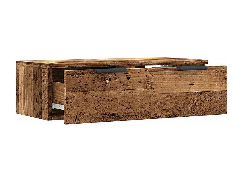 Armoire murale chêne artisanal 68x30x20 bois d'ingénierie