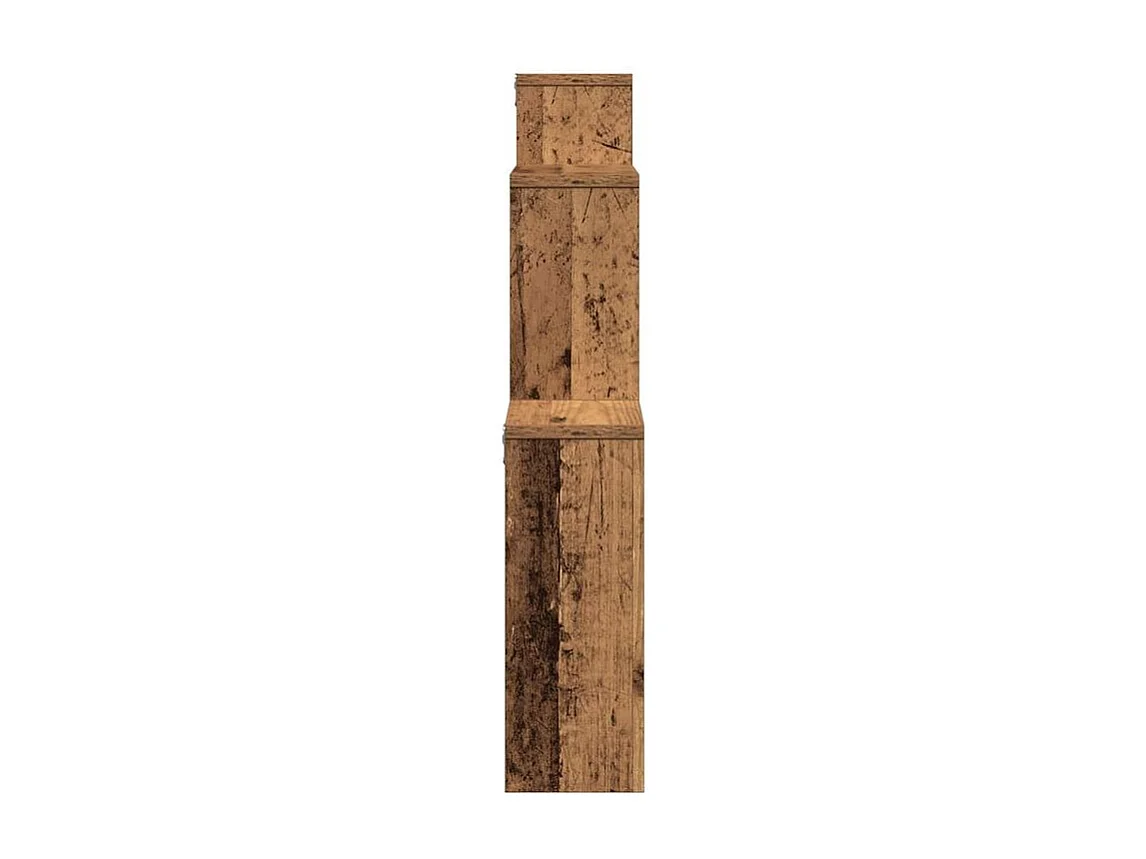 Étagère murale vieux bois 80x15x78,5 bois d'ingénierie