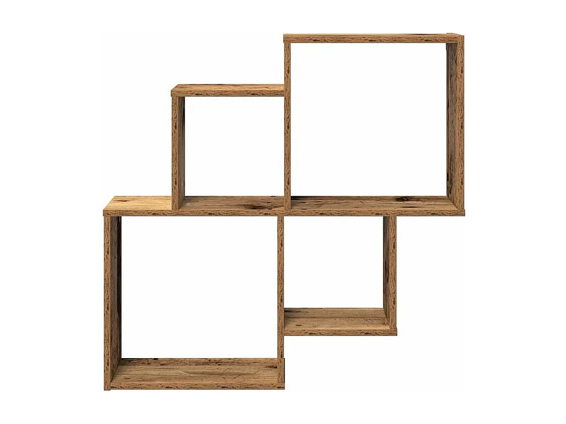 Étagère murale vieux bois 80x15x78,5 bois d'ingénierie