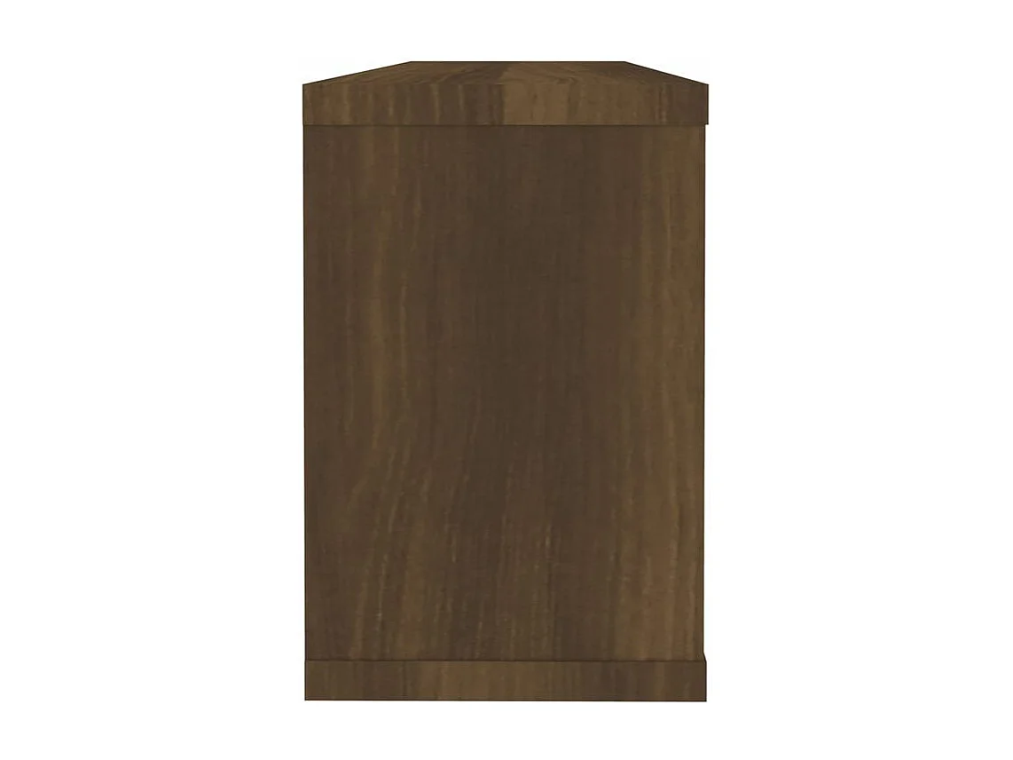 Étagères murales cube 6 pcs Chêne marron Bois d’ingénierie
