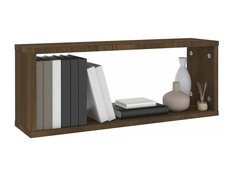 Étagères murales cube 6 pcs Chêne marron Bois d’ingénierie