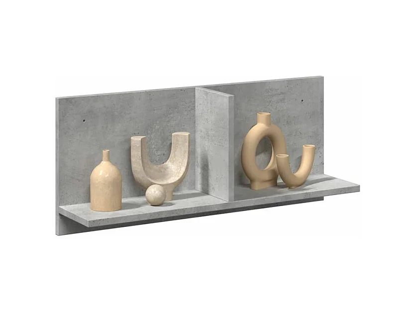 Armoire murale 70x16,5x30 gris béton cm bois d'ingénierie