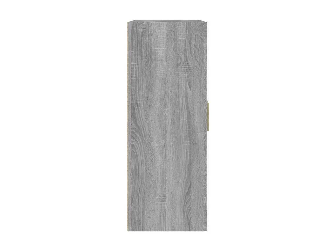 Armoire murale avec étagère flottante Kuzo 70cm – Gain d’espace-Couleur Chêne gris