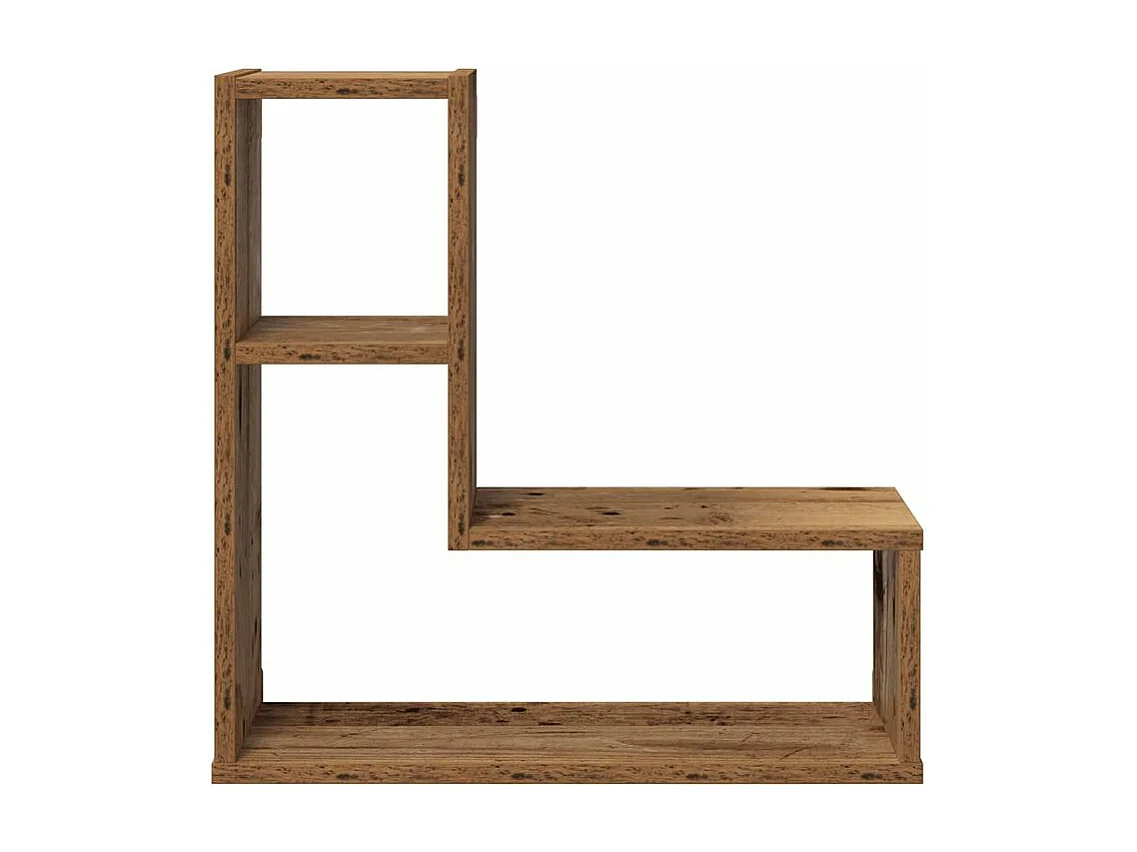 Étagères cube murales 2 pcs vieux bois 50x15x50