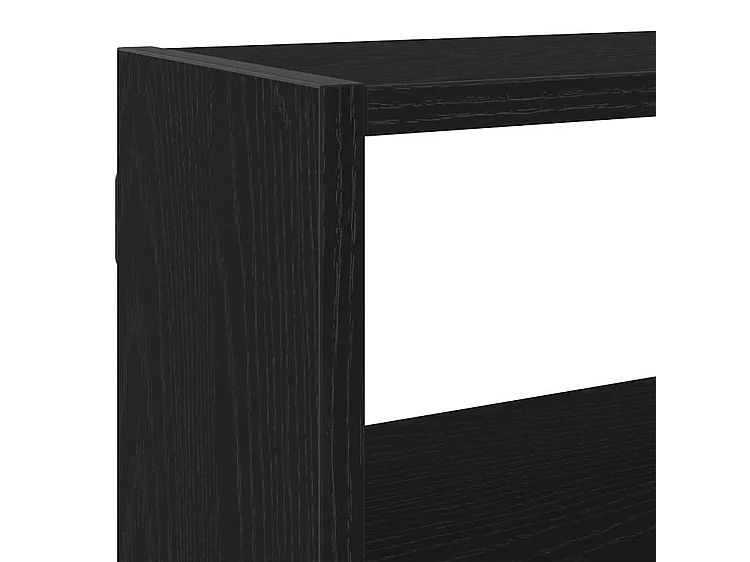 Étagère cube murale 7 compartiments noir bois d'ingénierie