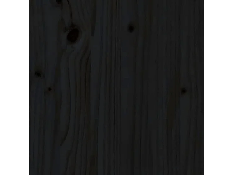 Armoires murales 2 pcs Noir 30x30x80 Bois de pin massif