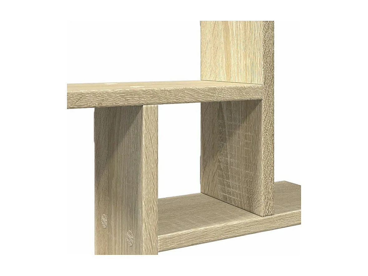 Étagères murales 2pcs chêne sonoma 38x12x38 bois d'ingénierie