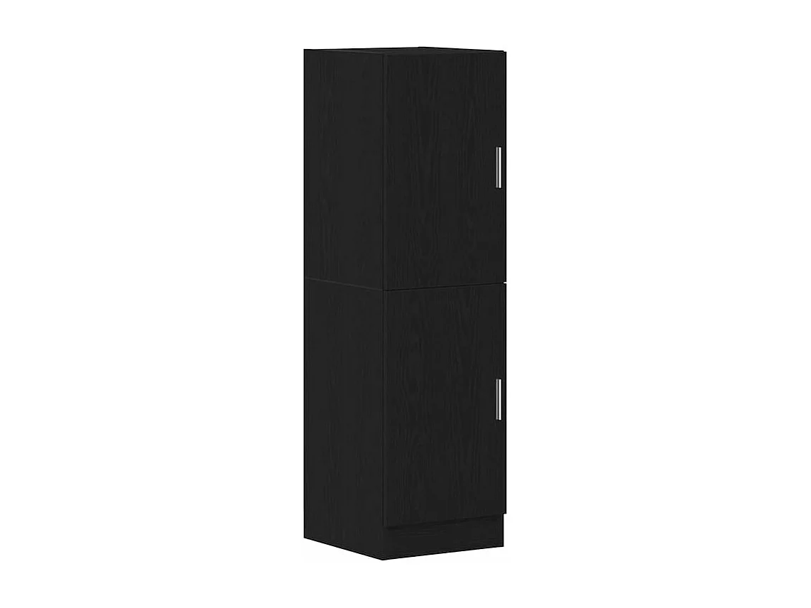 Ensemble d'armoires de cuisine 3 pcs noir bois d'ingénierie