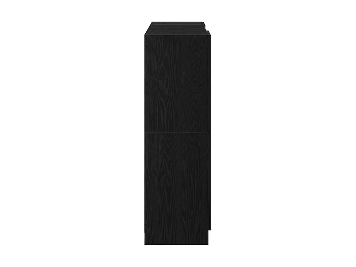 Ensemble d'armoires de cuisine 3 pcs noir bois d'ingénierie