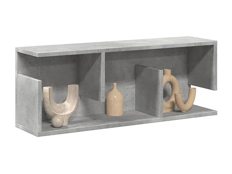 Armoire murale 80x20x30 gris béton bois d'ingénierie