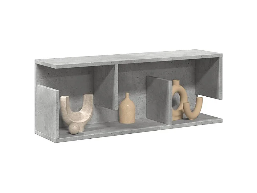 Armoire murale 80x20x30 gris béton bois d'ingénierie