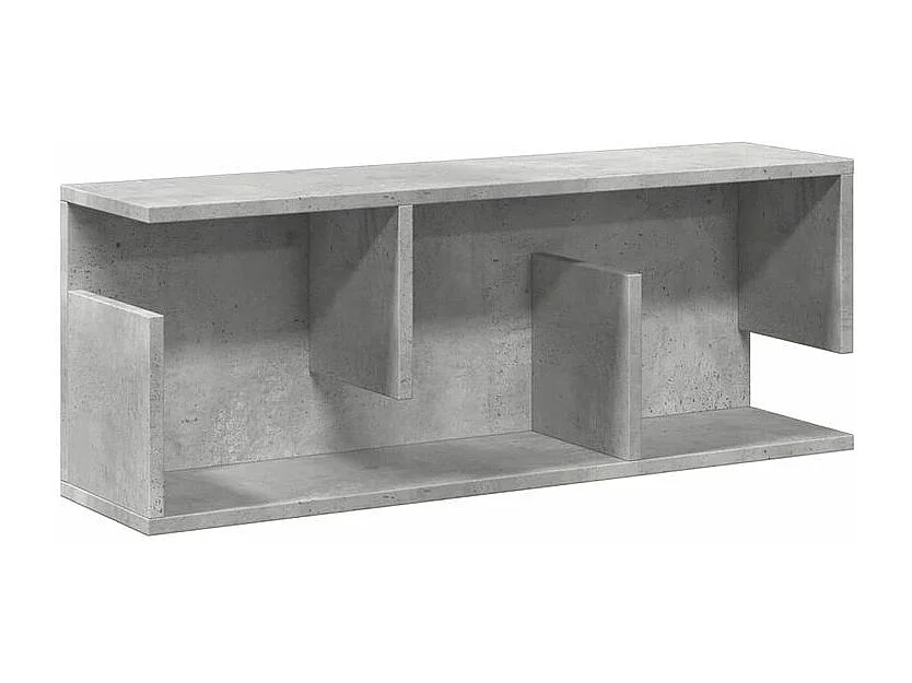 Armoire murale 80x20x30 gris béton bois d'ingénierie