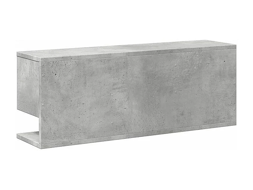 Armoire murale 80x20x30 gris béton bois d'ingénierie