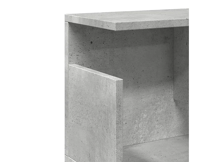 Armoire murale 80x20x30 gris béton bois d'ingénierie