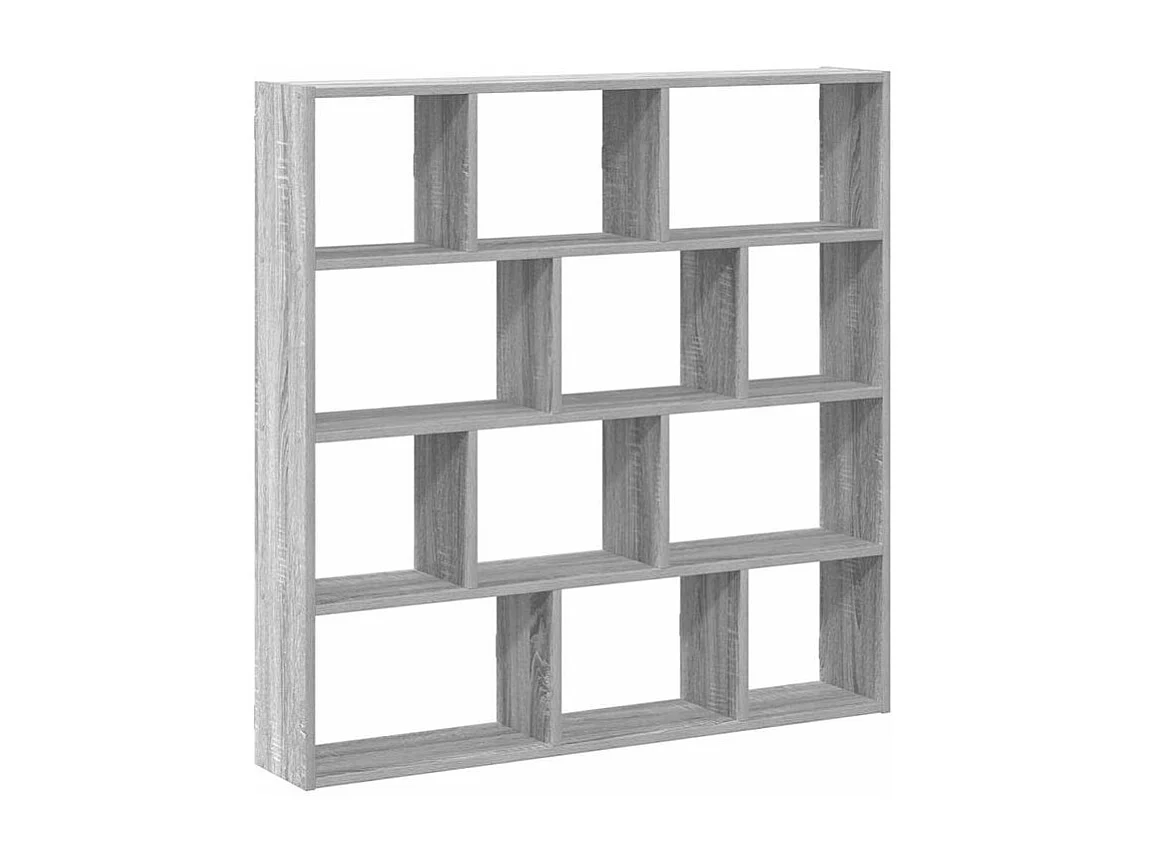 Étagère cube murale 12 compartiments sonoma gris