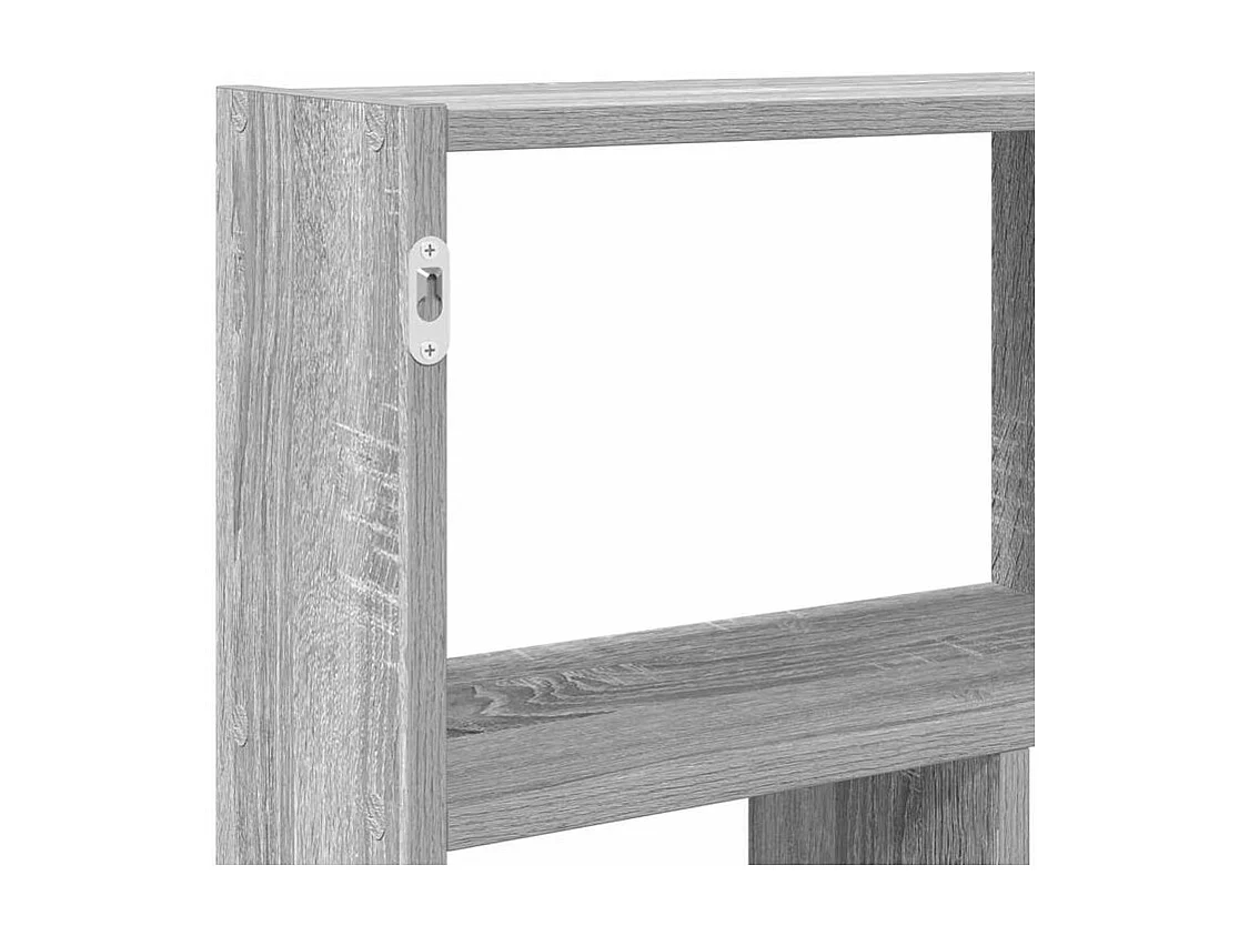 Étagère cube murale 12 compartiments sonoma gris